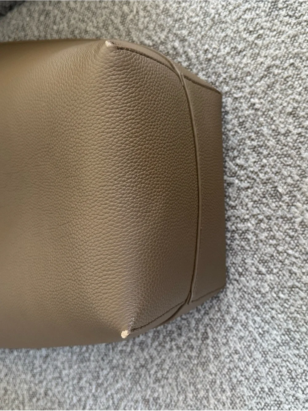 Park tote pebbled leather - gray